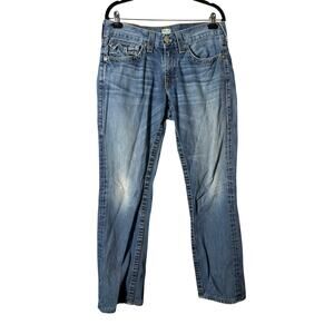 Y2K True Religion Mens Jeans Size 32 Made In USA Retro World Tour Section Ricky